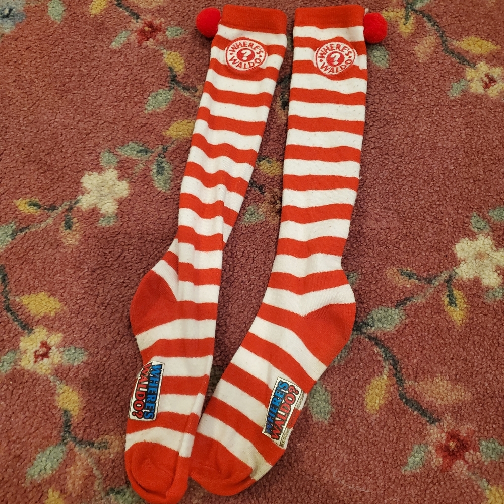 Where's Waldo Kids Knee Socks